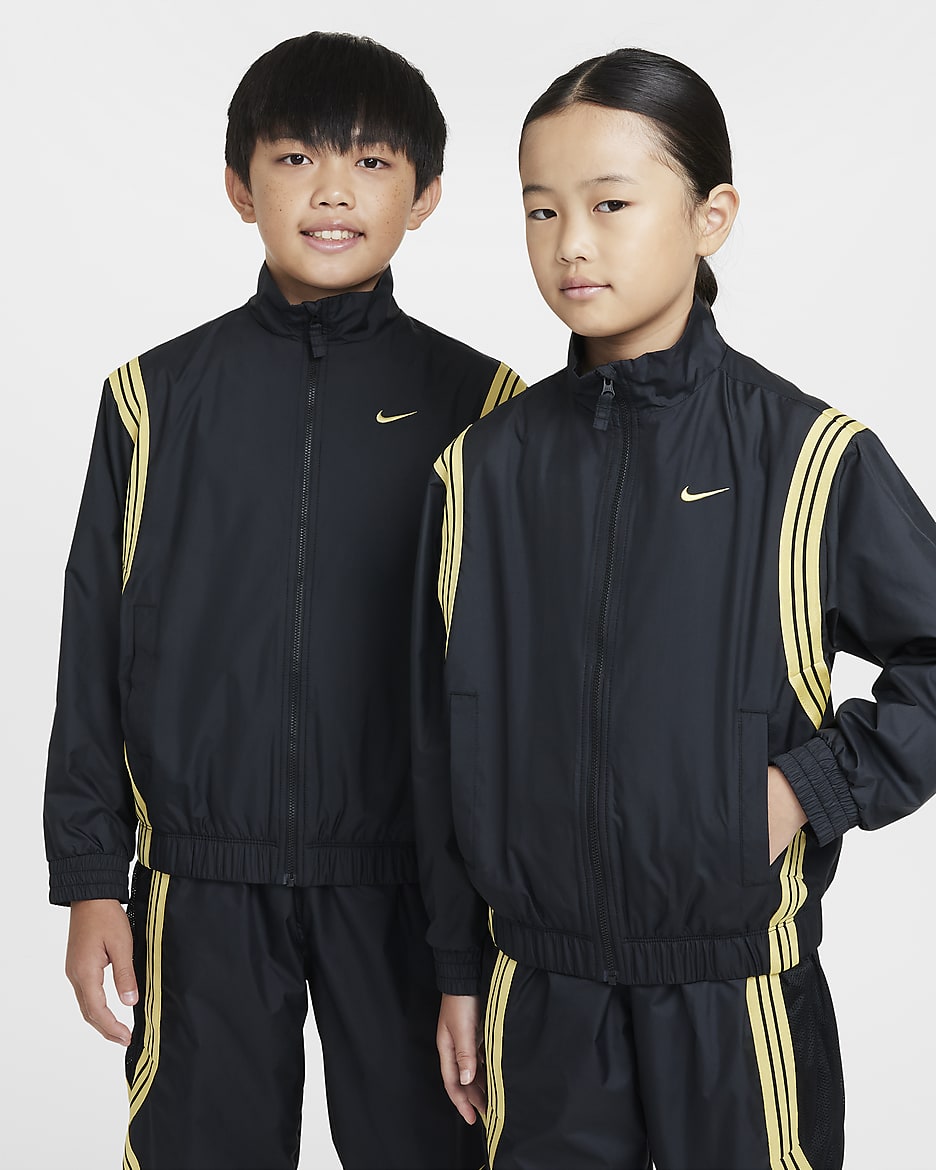 Nike Crossover Older Kids Repel Basketball Jacket Black Polyester 50 Recycled Polyester